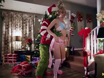 See Chloe Cherry & Eric John parody the Grinch in a crazy parody of Christmas cheer