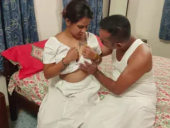 Real Indian couple having raw automated sex around hotel