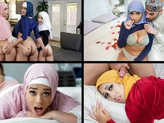 Watch these Muslim babes take deepthroating together with hardcore anal in their hijab-clad pussies