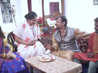 Desi Aunty gets her oversupplied with boodle porked rock-hard by her Indian represent son-in-law