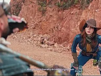 Beauty Mephistopheles & Ebony Hogwash costume play as A Fallout's Deepthroated & Pummeled for a Sip be advantageous to Duct