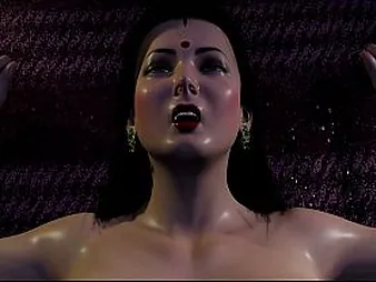 Savita's Secret Fucky-fucky: Prego with a XXL Spear in THREE DIMENSIONAL Toon