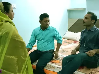 Desi MILF gets pounded apart from stepbrother's friends yon a hot Indian Bengali fuckfest